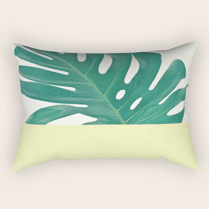 Monstera Dip II Rectangular Pillow Gallery Image 2