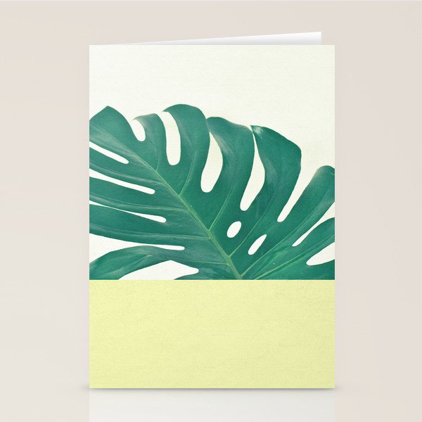 Monstera Dip II Stationery Card Gallery Image 1
