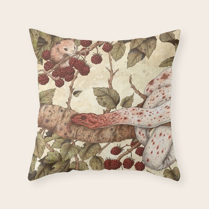 The Mouse and Snake Throw Pillow Gallery Image 6