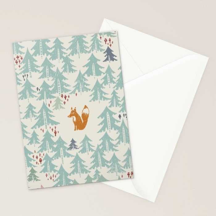 Black Forest Kids fox Stationery Card Gallery Image 2