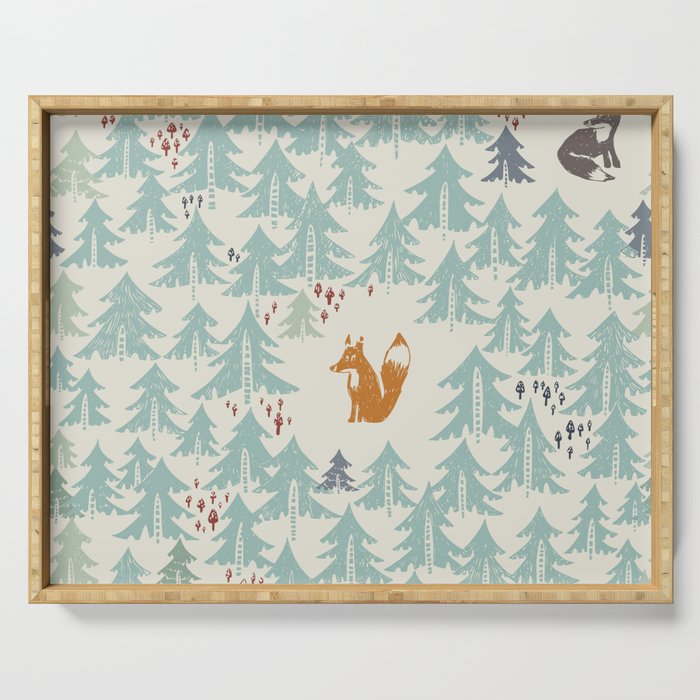 Black Forest Kids fox Serving Tray Gallery Image 1