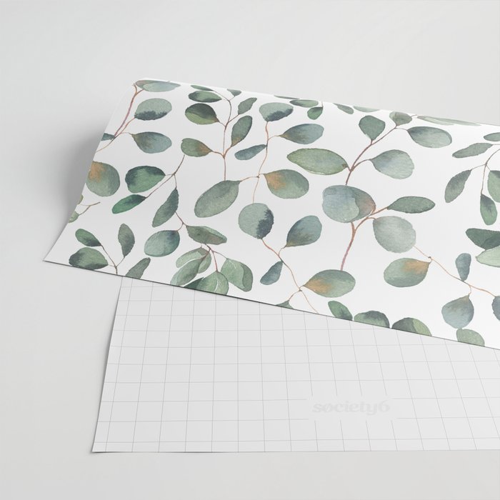 Eucalyptus Leaves Garden Wrapping Paper Gallery Image 2