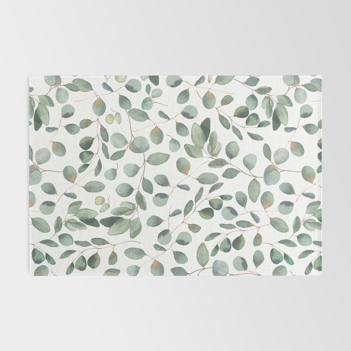 Eucalyptus Leaves Garden Rug Gallery Image 2