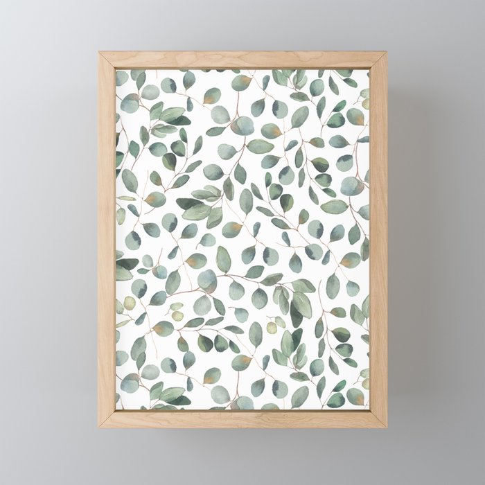 Eucalyptus Leaves Garden Mini Art Print Gallery Image 1