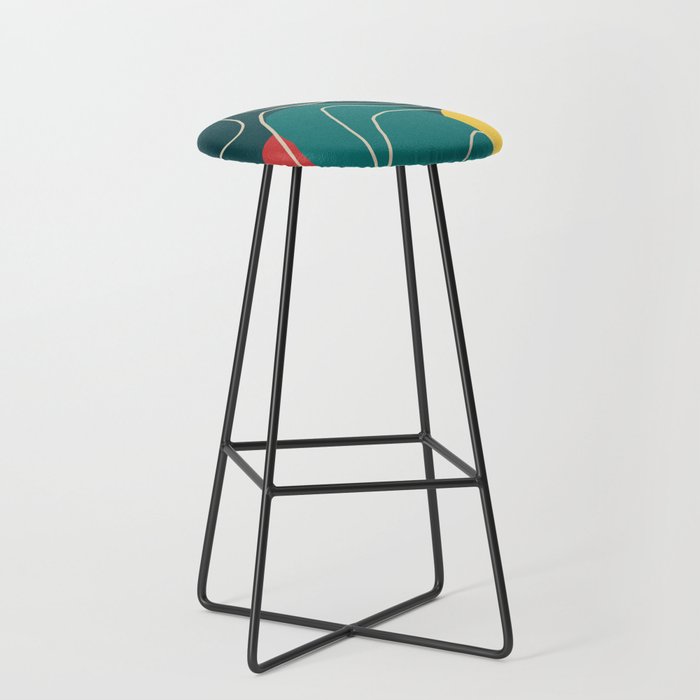 Gentle Abstract Line 6 Stool Gallery Image 1