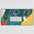 Gentle Abstract Line 6 Desk Mat Gallery Image 1