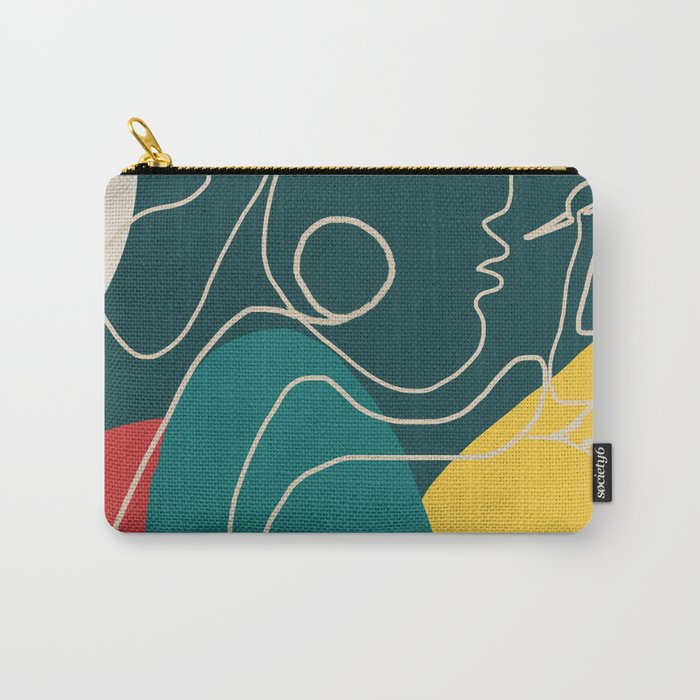 Gentle Abstract Line 6 Carry All Pouch Gallery Image 1