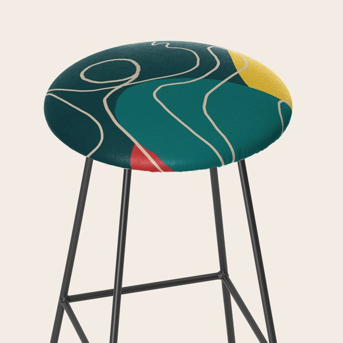 Gentle Abstract Line 6 Stool Gallery Image 2