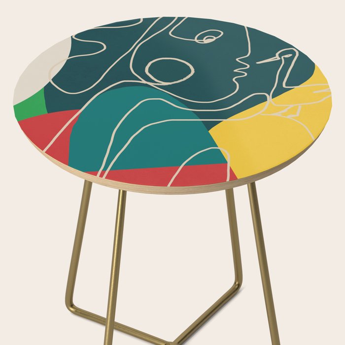 Gentle Abstract Line 6 Side Table Gallery Image 2