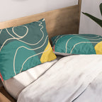 Gentle Abstract Line 6 Pillow Sham Gallery Image 2