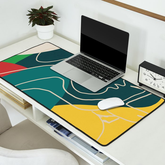 Gentle Abstract Line 6 Desk Mat Gallery Image 2