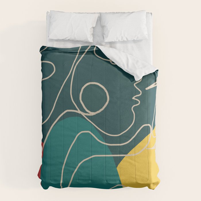 Gentle Abstract Line 6 Comforter Gallery Image 1