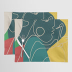 Gentle Abstract Line 6 Placemat Gallery Image 1