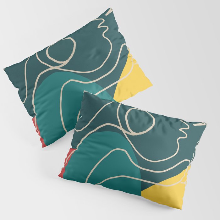 Gentle Abstract Line 6 Pillow Sham Gallery Image 3