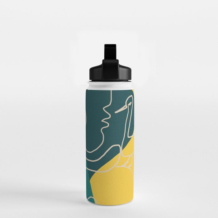 Gentle Abstract Line 6 Water Bottle Gallery Image 2
