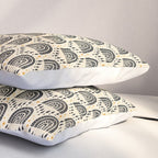 Little Rainbows - black, marigold, and cream Pillow Sham Gallery Image 3