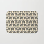 Little Rainbows - black, marigold, and cream Bath Mat Gallery Image 1