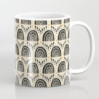 Little Rainbows - black, marigold, and cream Coffee Mug Gallery Image 1