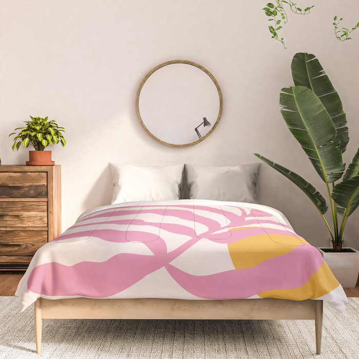 Matisse Cut Out Pink Leaf Comforter Gallery Image 3