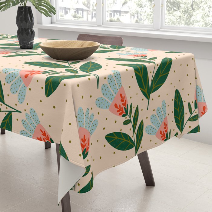 Whimsical Spring Floral  Tablecloth Gallery Image 3