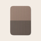 Color Block Lines XLI Dark Mocha Bath Mat Gallery Image 1
