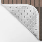 Color Block Lines XLI Dark Mocha Bath Mat Gallery Image 2