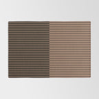 Color Block Lines XLI Dark Mocha Rug Gallery Image 2
