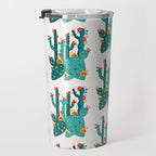 Cactus Garden Acrylic - Teal Travel Mug Gallery Image 3