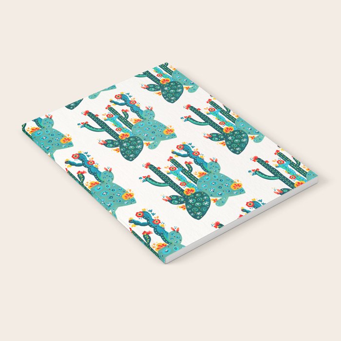 Cactus Garden Acrylic - Teal Notebook Gallery Image 2