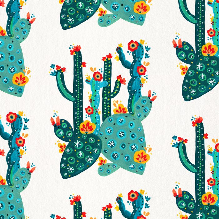 Cactus Garden Acrylic - Teal Coffee Mug Gallery Image 2