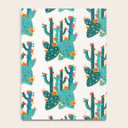 Cactus Garden Acrylic - Teal Notebook Gallery Image 4