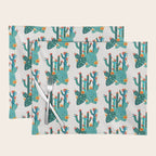 Cactus Garden Acrylic - Teal Placemat Gallery Image 1