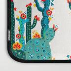 Cactus Garden Acrylic - Teal Laptop Sleeve Gallery Image 3