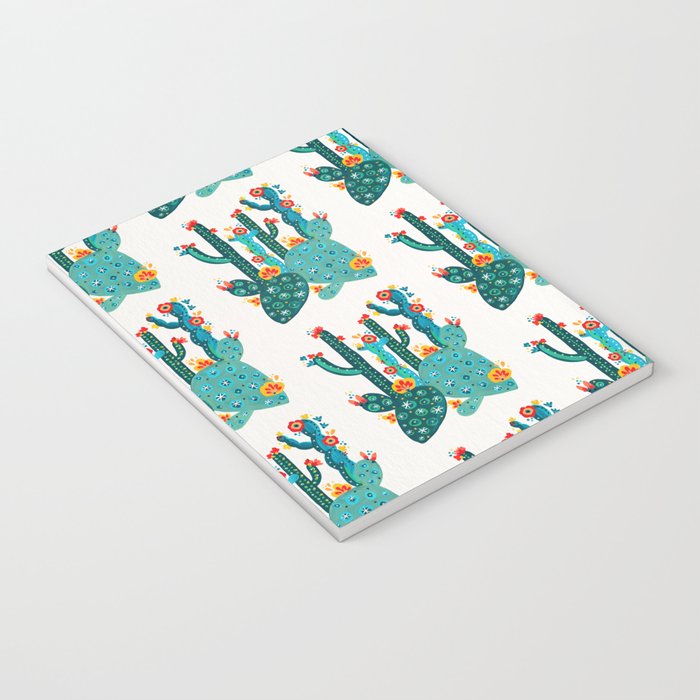Cactus Garden Acrylic - Teal Notebook Gallery Image 3