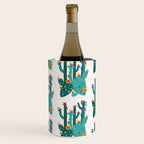 Cactus Garden Acrylic - Teal Wine Chiller Gallery Image 2