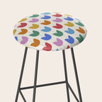 Spring Tulips IX Bright Rainbow Mid Century Flowers Stool Gallery Image 2