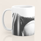 Old retro baseball monochrome ball and glove Coffee Mug Gallery Image 3