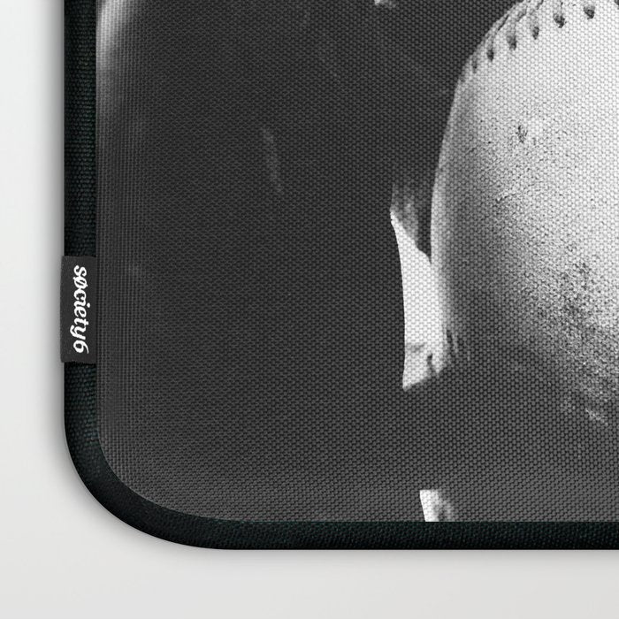 Old retro baseball monochrome ball and glove Laptop Sleeve Gallery Image 3