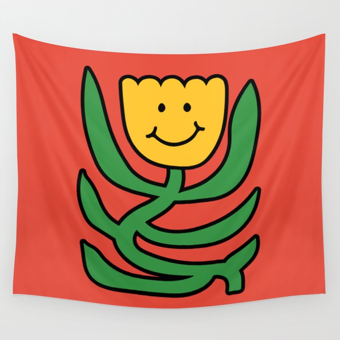 THE FLOWER OF JOY 01 Wall Tapestry Gallery Image 4