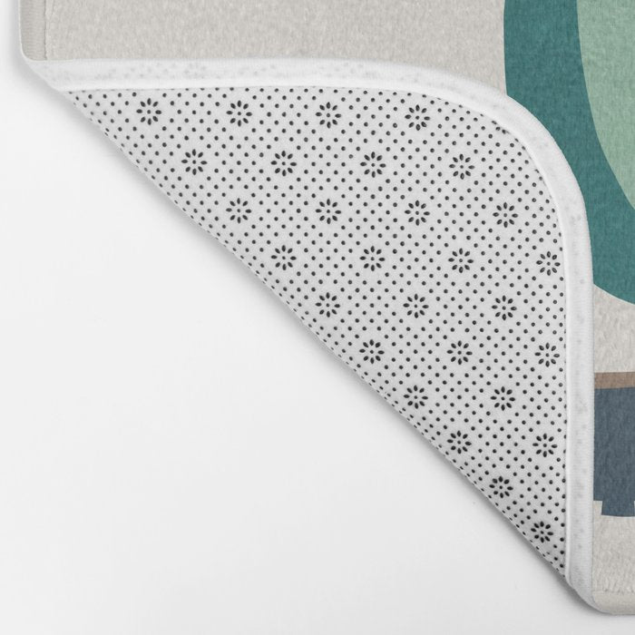 Whimsical aloe plicatilis succulent plant Bath Mat Gallery Image 2