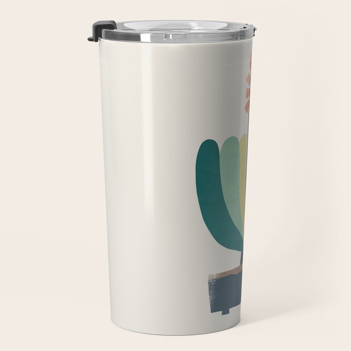 Whimsical aloe plicatilis succulent plant Travel Mug Gallery Image 3