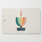 Whimsical aloe plicatilis succulent plant Cutting Board Gallery Image 1