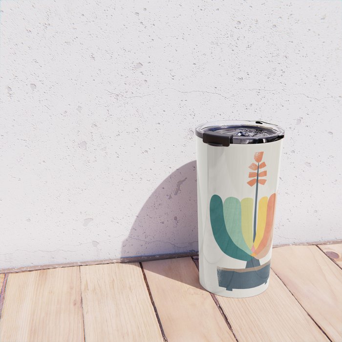 Whimsical aloe plicatilis succulent plant Travel Mug Gallery Image 4