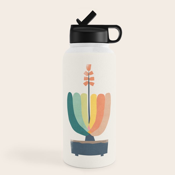 Whimsical aloe plicatilis succulent plant Water Bottle Gallery Image 4