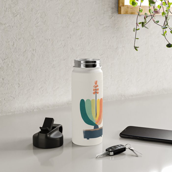 Whimsical aloe plicatilis succulent plant Water Bottle Gallery Image 4