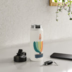 Whimsical aloe plicatilis succulent plant Water Bottle Gallery Image 4