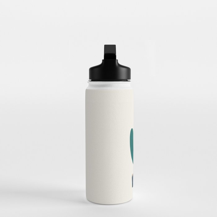 Whimsical aloe plicatilis succulent plant Water Bottle Gallery Image 3