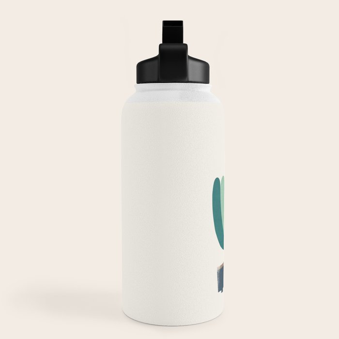 Whimsical aloe plicatilis succulent plant Water Bottle Gallery Image 3