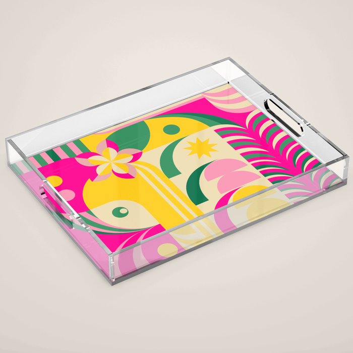 Girl in Tropical Island Acrylic Tray Gallery Image 1