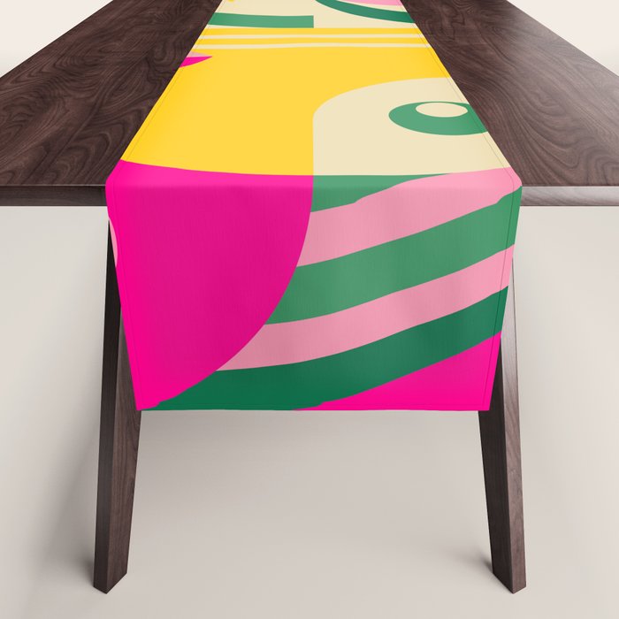 Girl in Tropical Island Table Runner Gallery Image 1